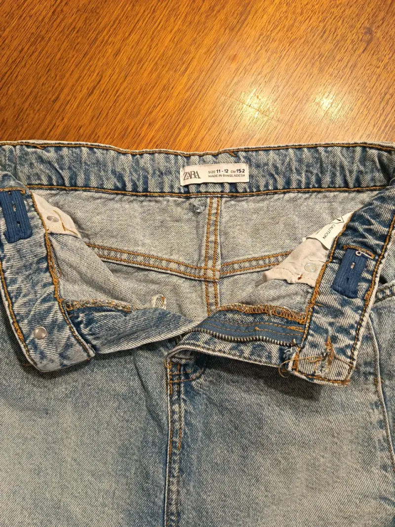 Falda de mezclilla para niña Zara talla 11-12 - 5