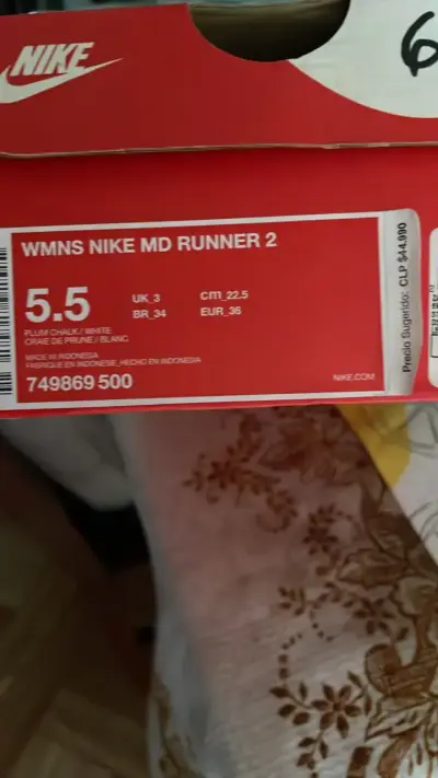 Zapatillas Nike MD Runner 2 Mujer Rosadas Talla 5.5 - miniatura 2