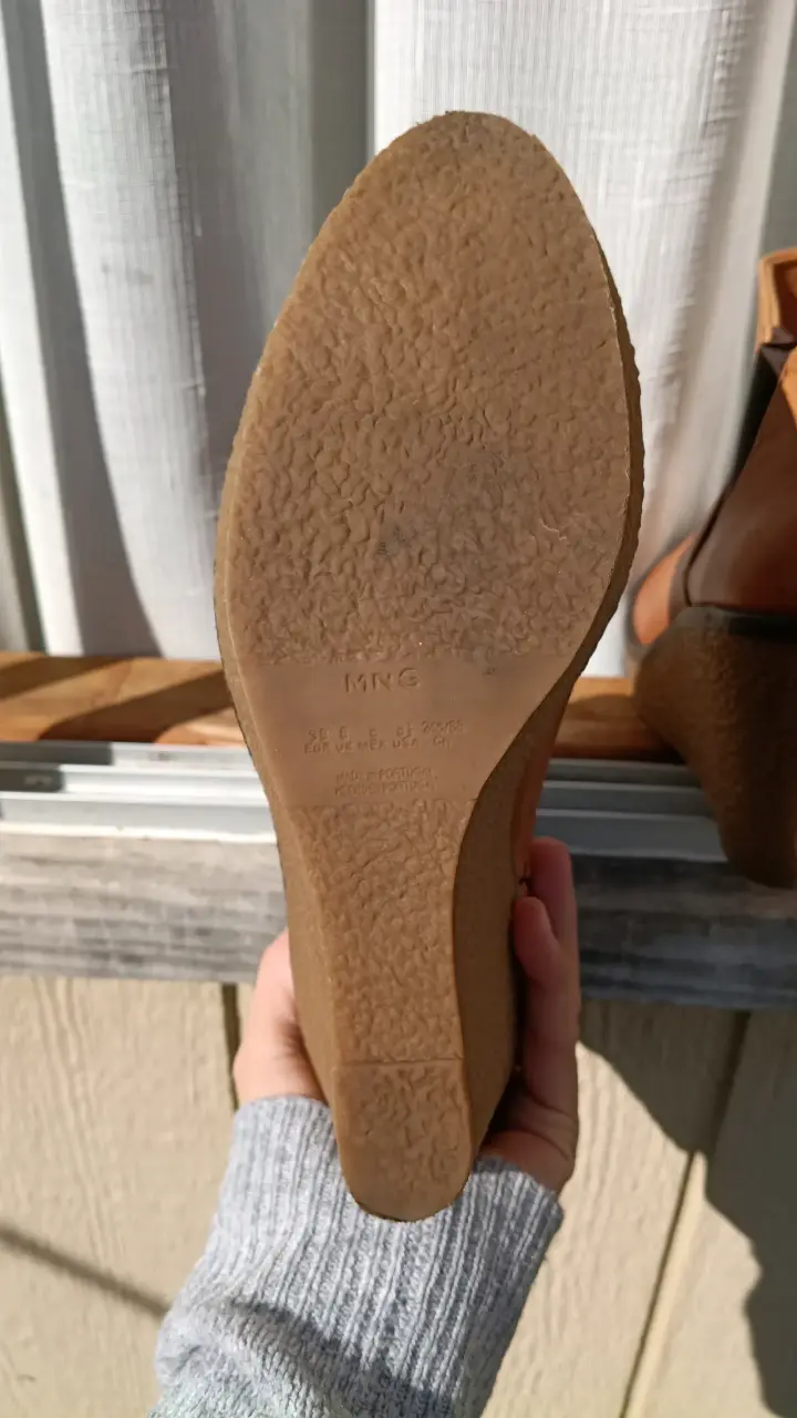Botines de cuero marrón con plataforma Mango - 5