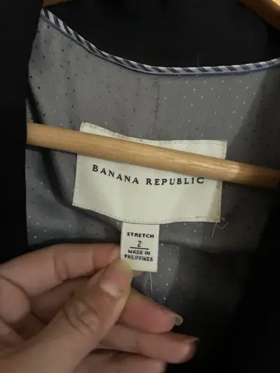 Blazer negro mujer Banana Republic elegante - miniatura 6