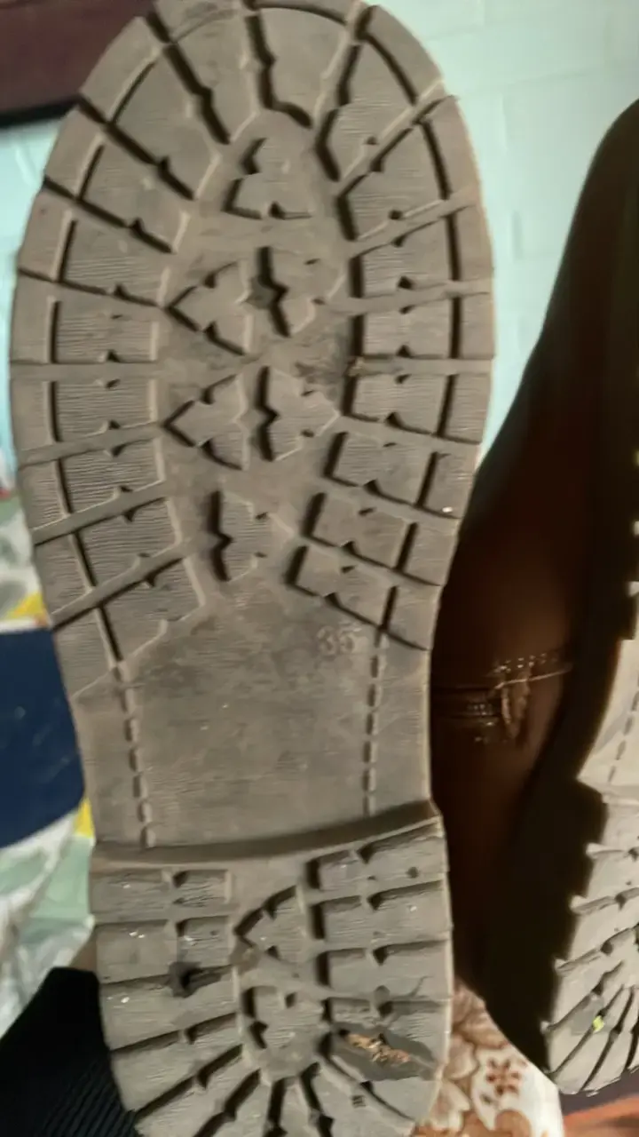 Botines de cuero marrón con forro de lana - 4