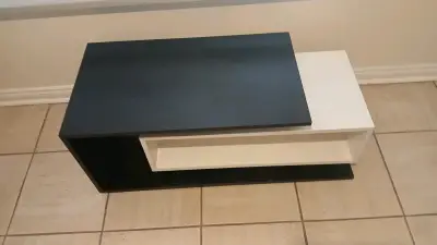 Mesa de centro moderna bicolor 90x40 cm - miniatura 2