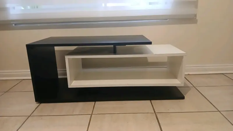 Mesa de centro moderna bicolor 90x40 cm - 3
