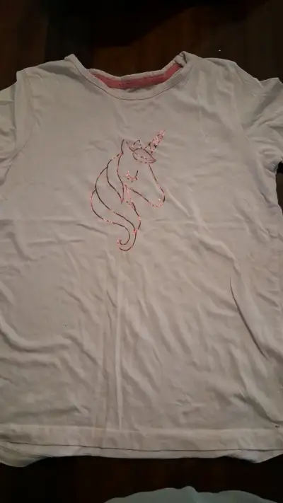 Polera de niña con diseño de unicornio Tribu - miniatura 1