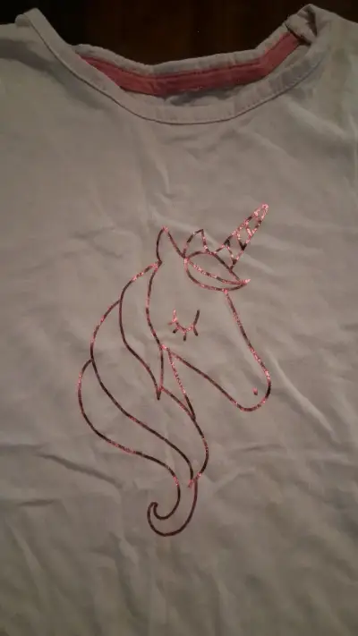 Polera de niña con diseño de unicornio Tribu - miniatura 2
