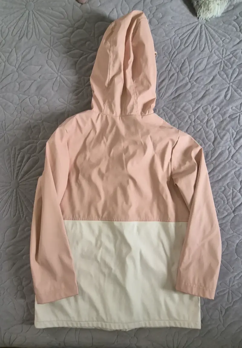 Chaqueta impermeable rosa para niña - 3
