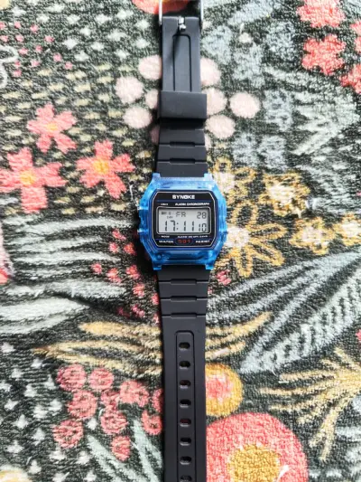 Reloj retro Digital Synoke azul - miniatura 2