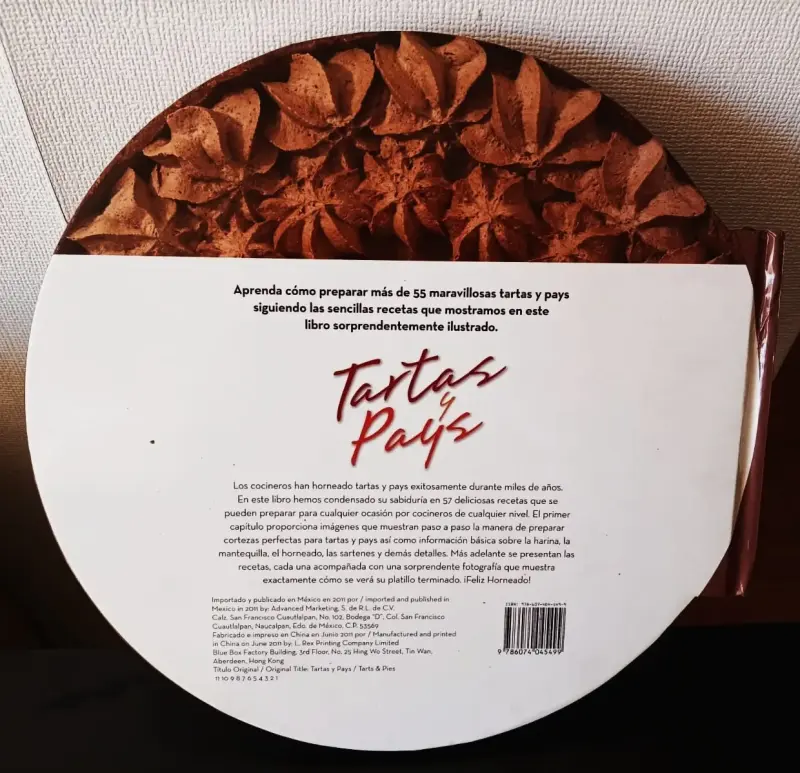Libro de recetas Tartas y Pays + 55 recetas - 2