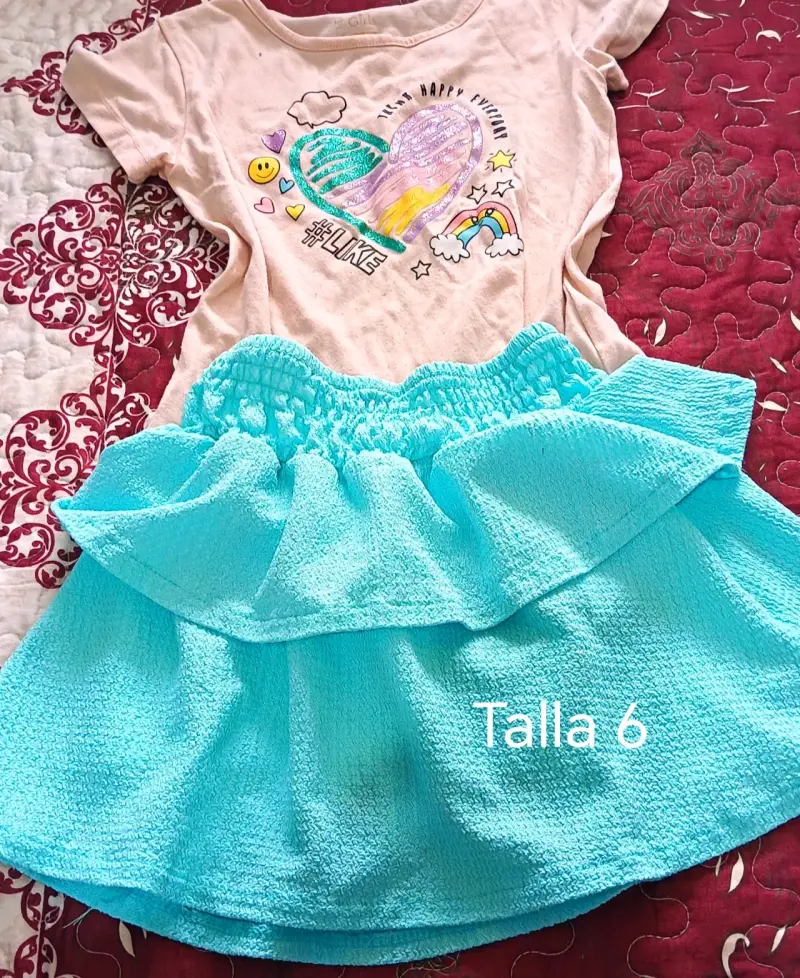Lote de ropa niña talla 6 a 8 años - 2