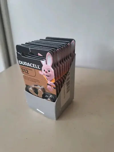 Baterías auditivas Duracell 312 de larga duración - miniatura 1