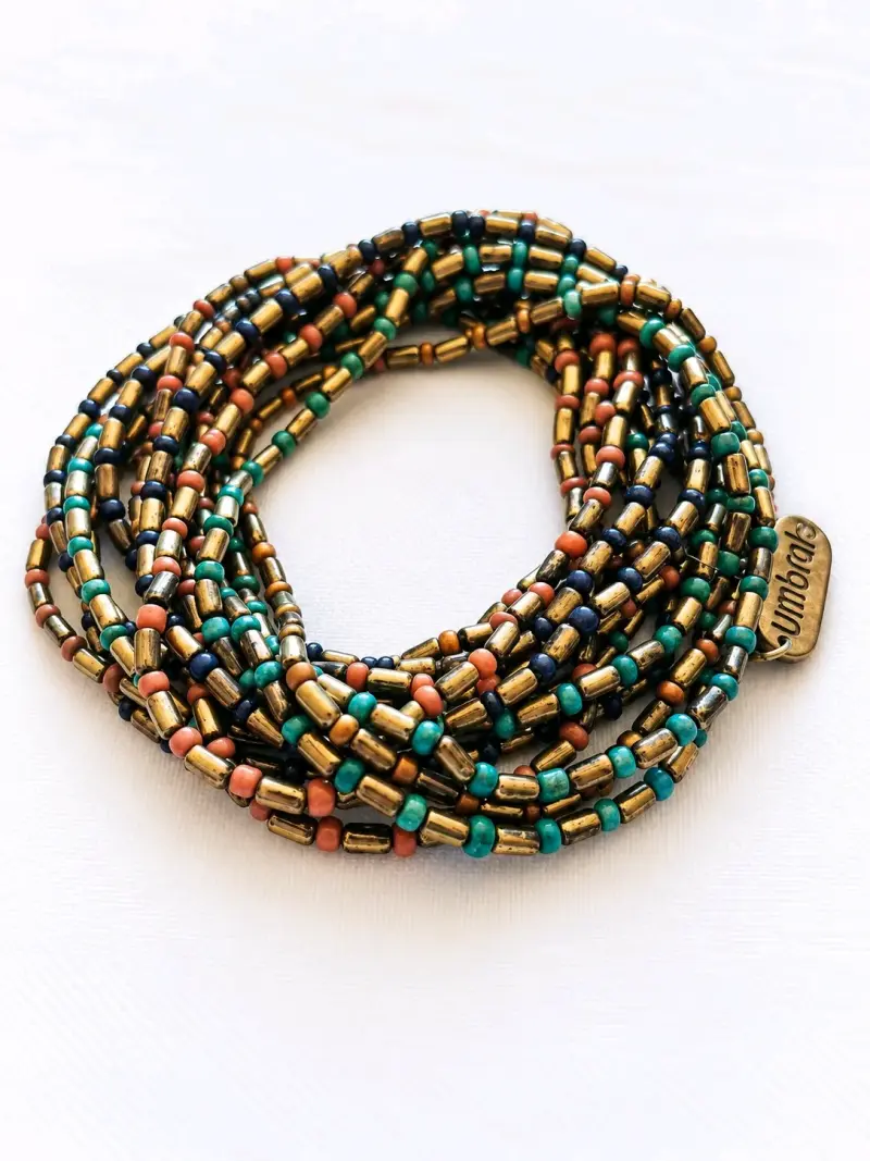 Pulsera de cuentas multicolor estilo bohemio