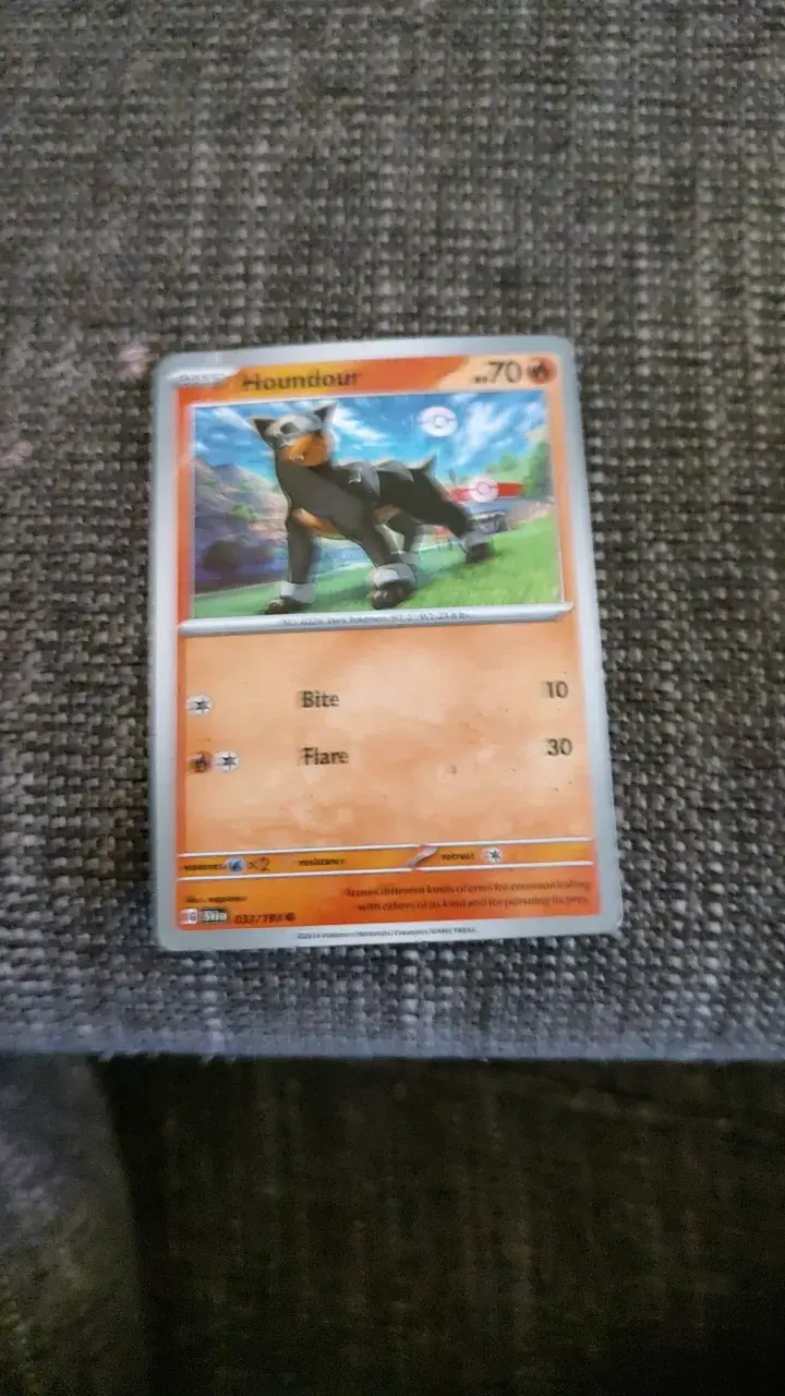 Cartas Pokémon Kilowattrel, Pidgeot V y Houndour - 4