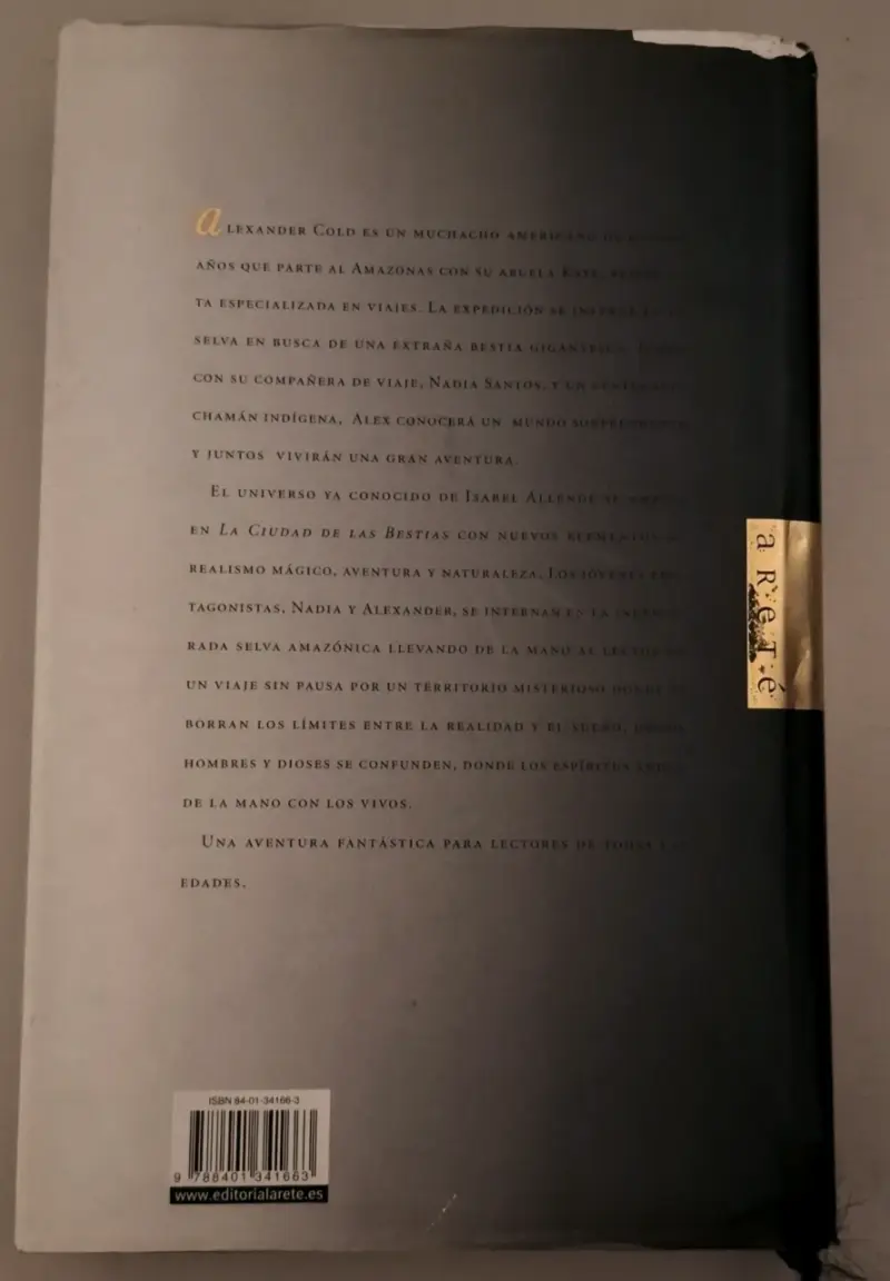 Libro 'La Ciudad de las Bestias' de Isabel Allende - 2
