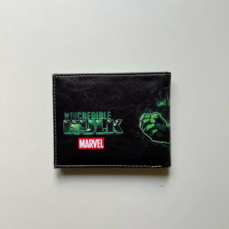 Billetera de Hulk Marvel verde con diseño gráfico - 4