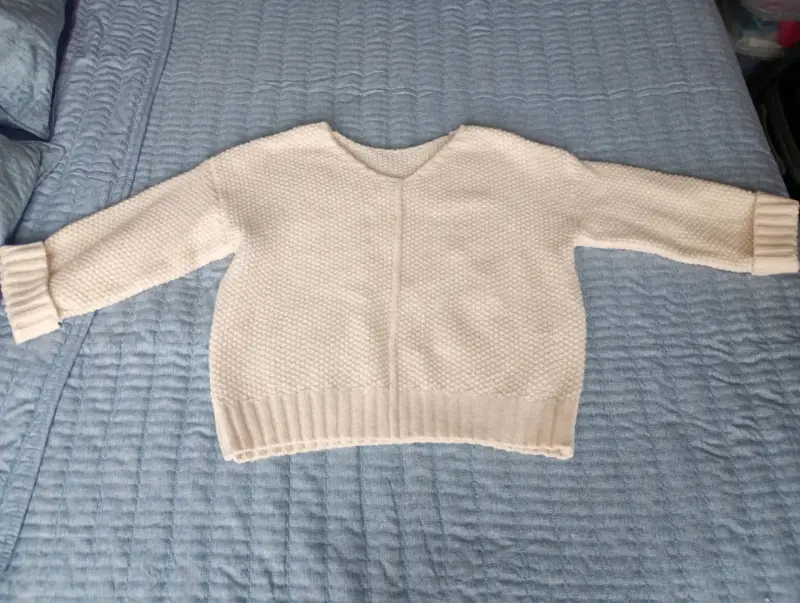 Suéter de punto beige para mujer - 2