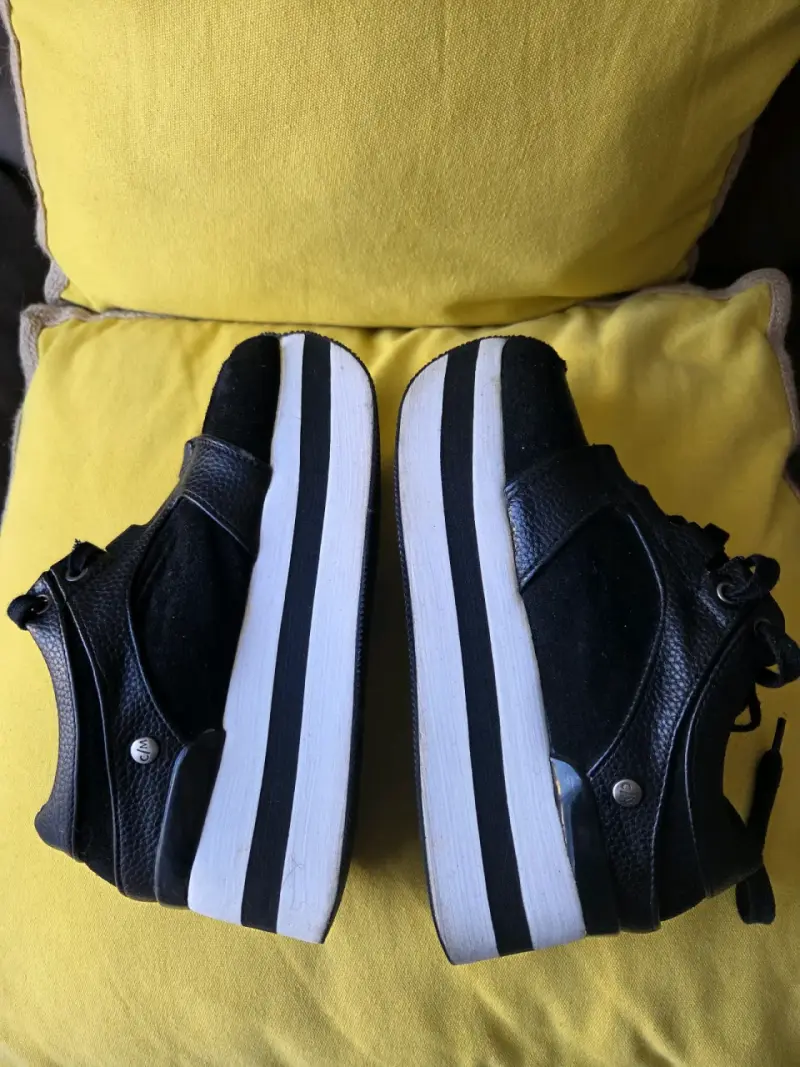 Zapatillas negras con plataforma Gotex - 2