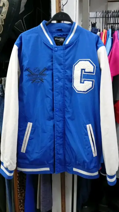 Chaqueta Varsity Azul Chapter Young - miniatura 1