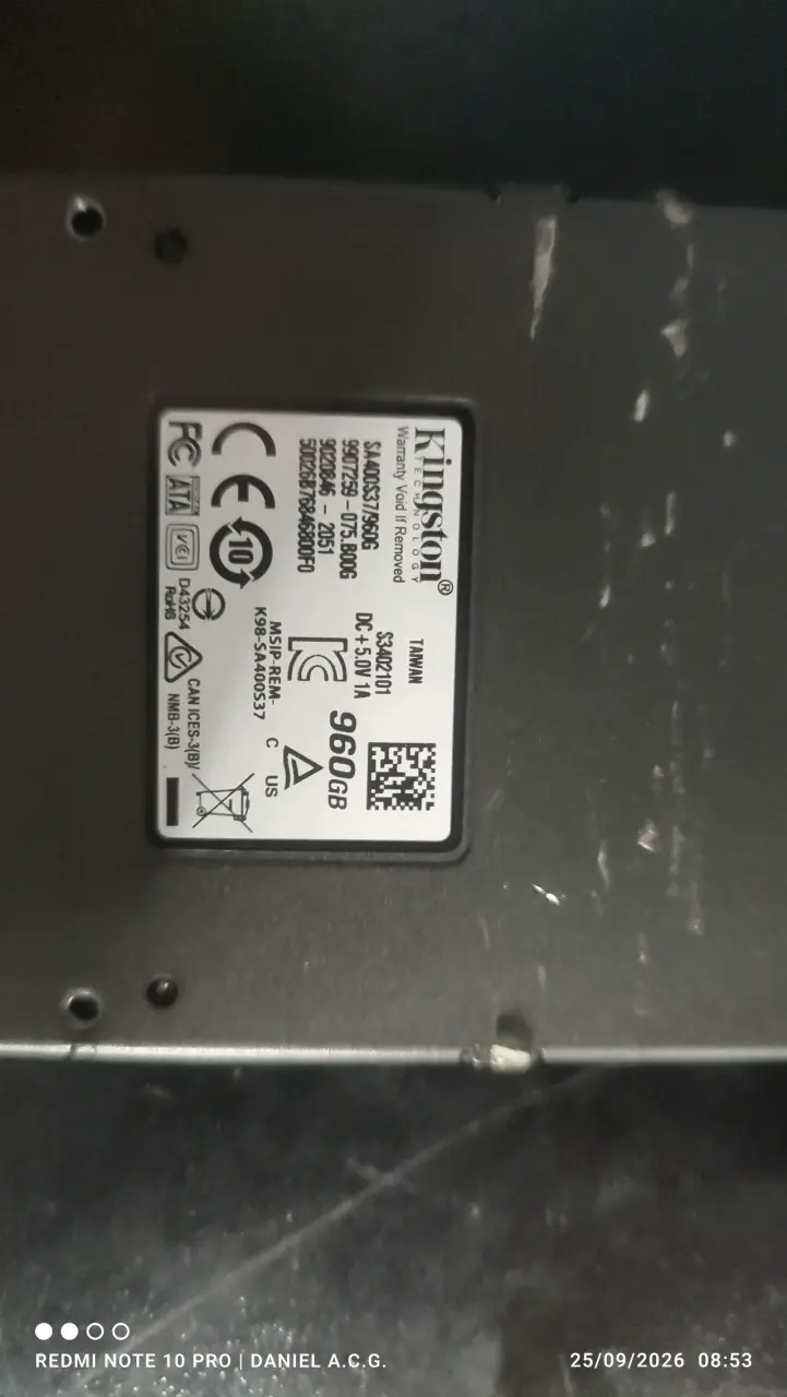 Disco SSD Kingston 960GB en buen estado - 5