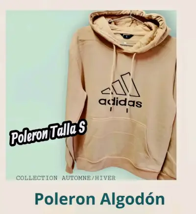 Polerón de Algodón Adidas Talla S - miniatura 3