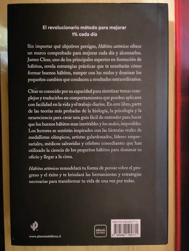 Libro Hábitos Atómicos de James Clear - 2