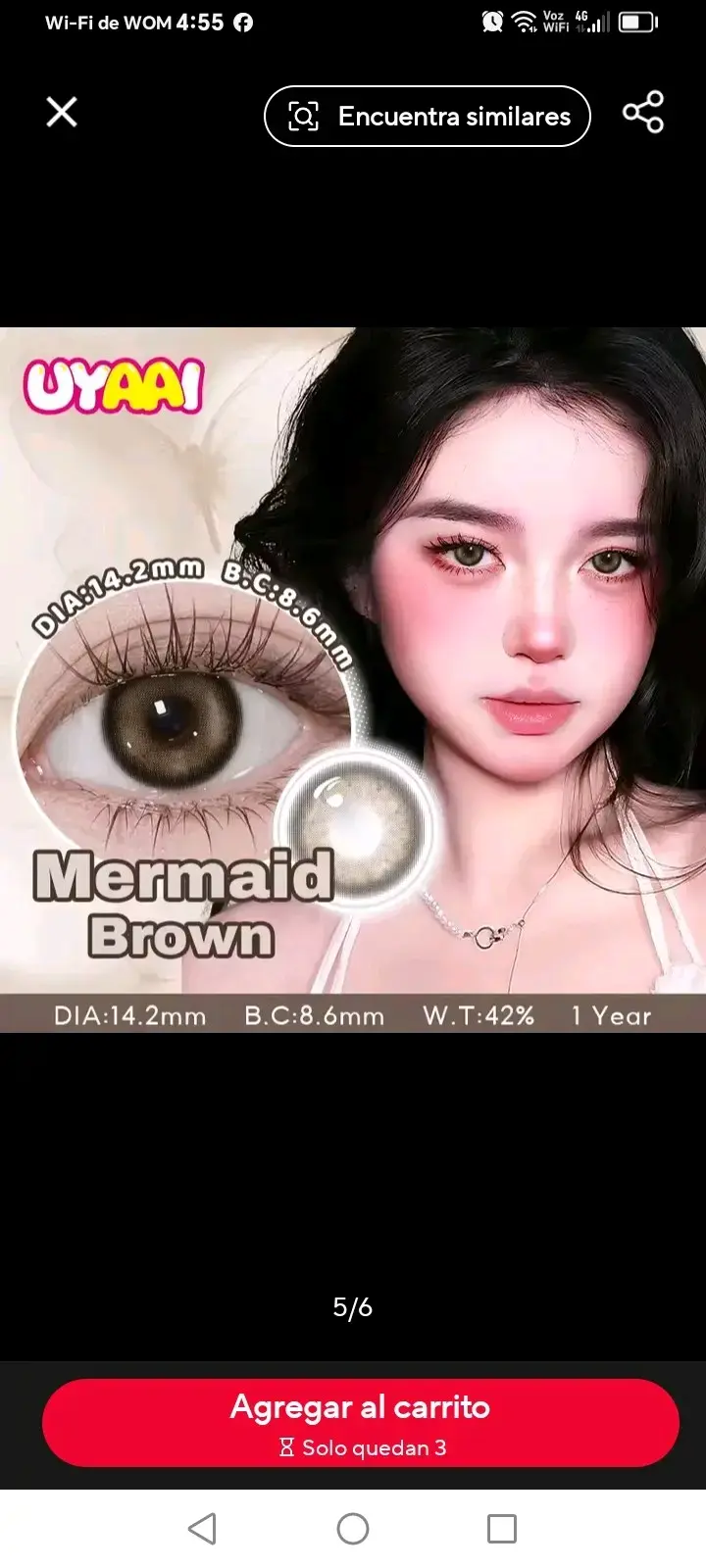 Lentes de contacto color marrón Mermaid - 4