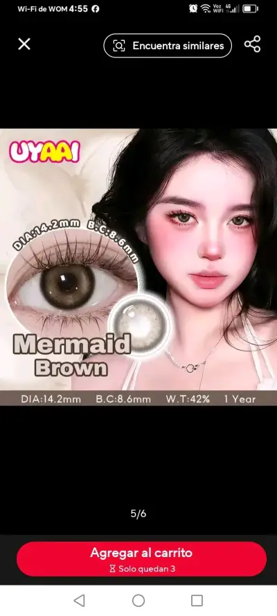 Lentes de contacto color marrón Mermaid - miniatura 4