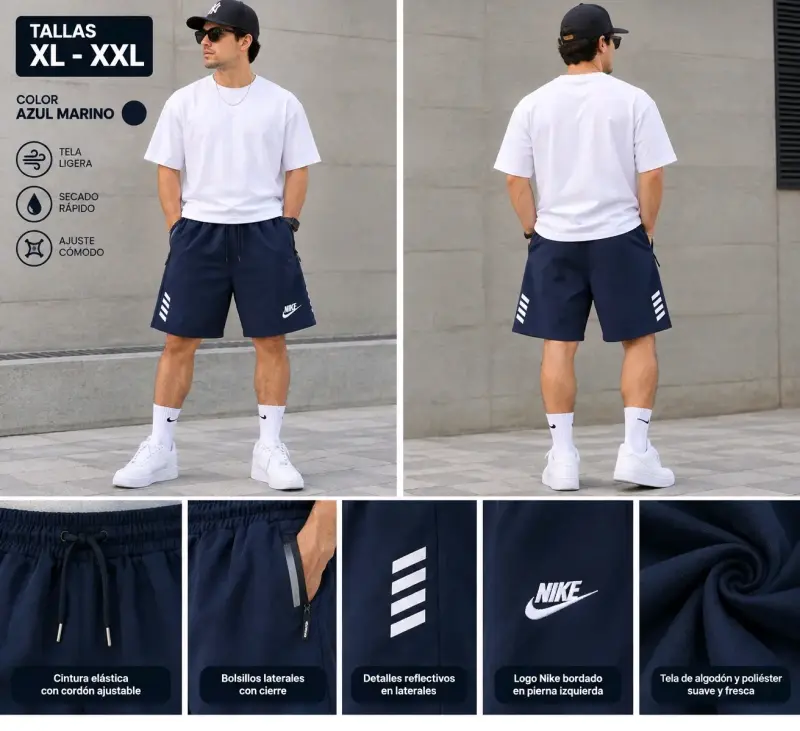 Shorts deportivos Nike para hombre en varios colores - 2