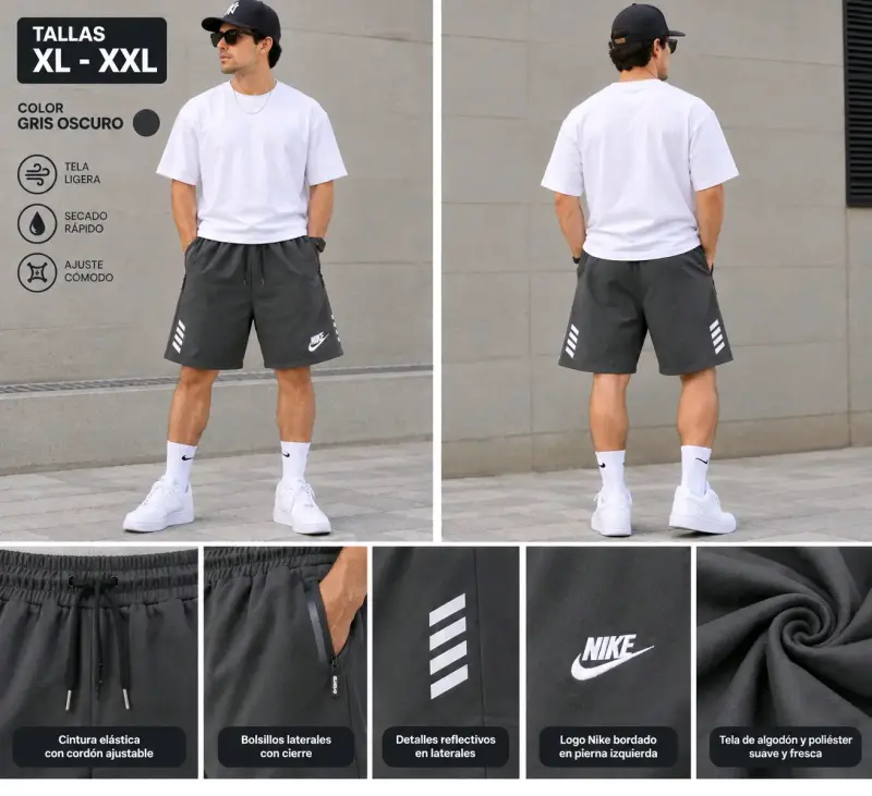 Shorts deportivos Nike para hombre en varios colores - 3