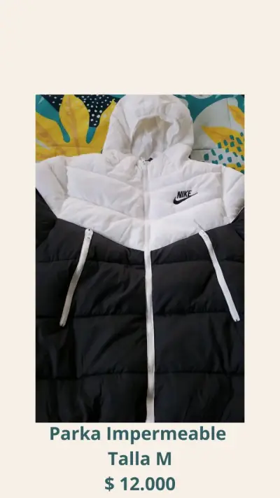 Parka impermeable Nike bicolor talla M - miniatura 1