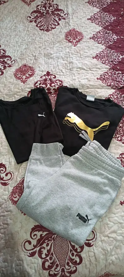 Conjunto deportivo Puma negro y gris para mujer - miniatura 1