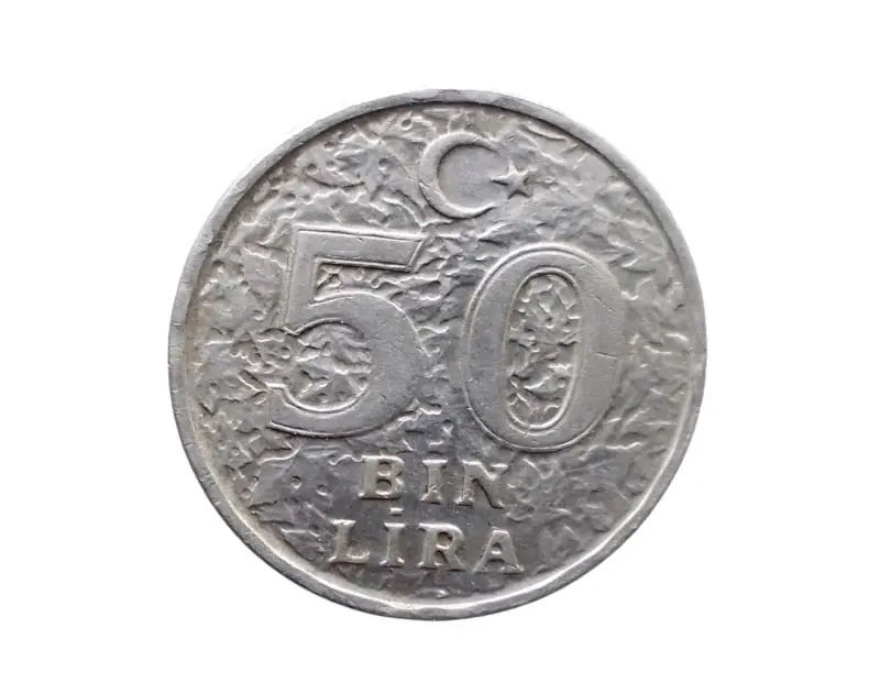 Moneda Turquia 50 Bin Lira 1999 - 2