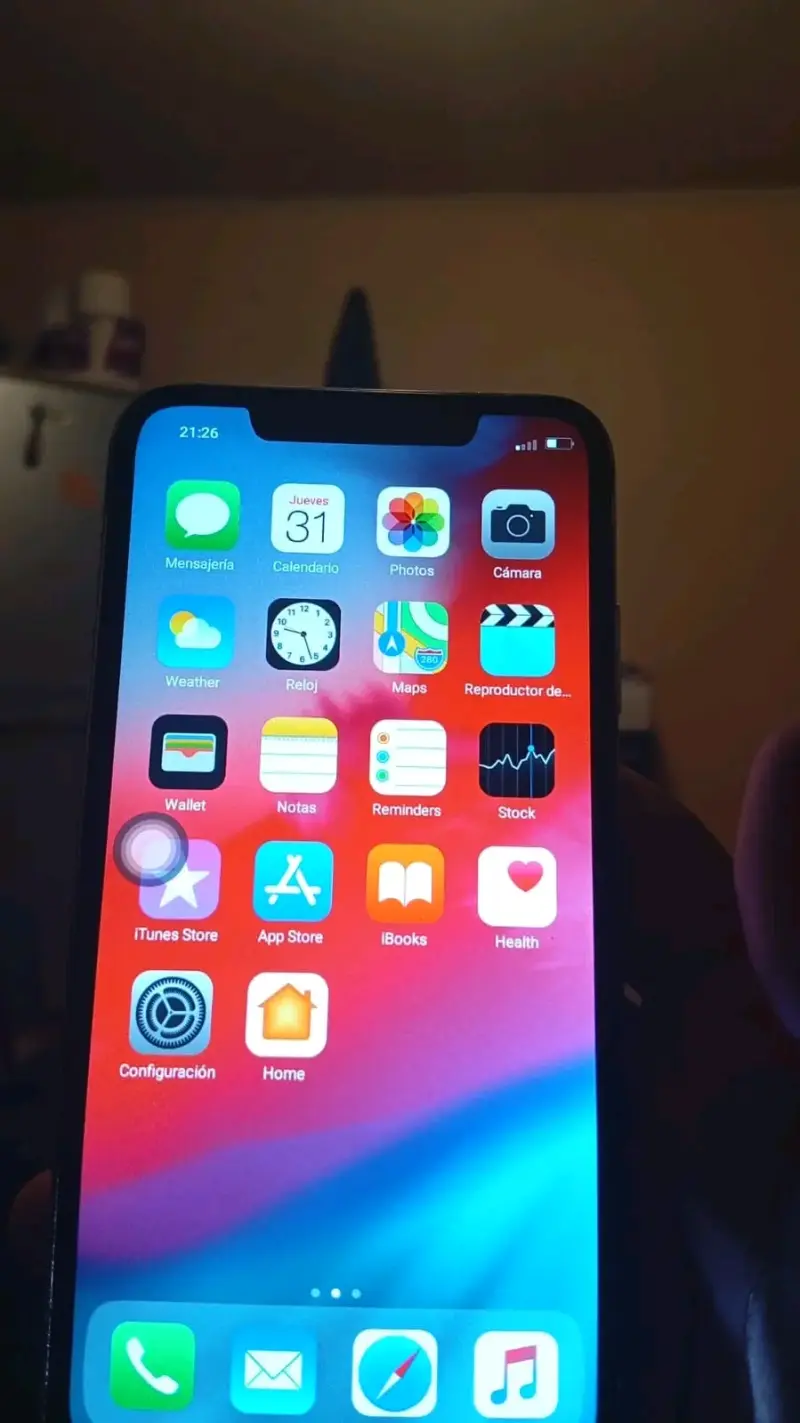 iPhone X en buen estado, color plata - 2
