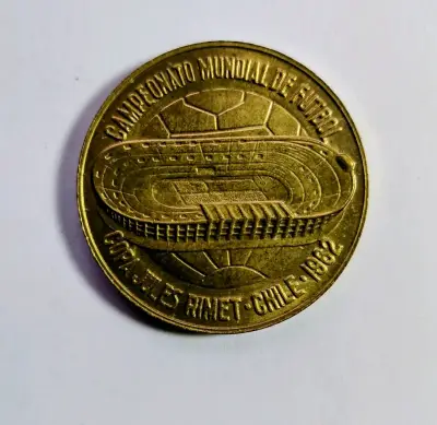 Moneda Conmemorativa Campeonato Mundial de Fútbol 1962 - miniatura 1