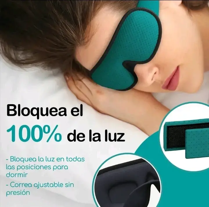 Antifaz para dormir 3D con tapones de oídos - 5
