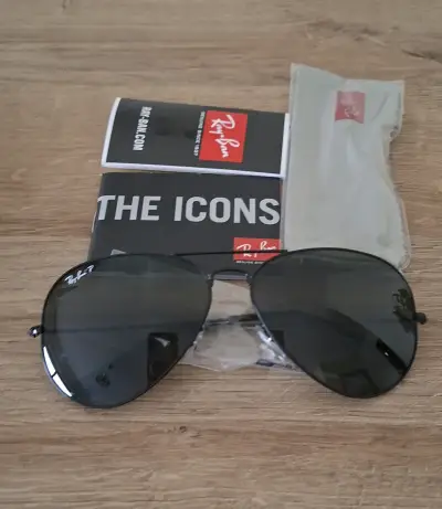 Lentes de Sol Ray-Ban Aviator Negras - miniatura 1