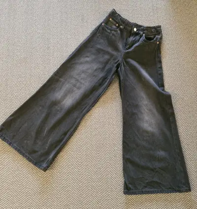 Jeans anchos negros H&M para niña - miniatura 1