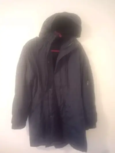 Abrigo azul con capucha Icono para invierno - miniatura 2