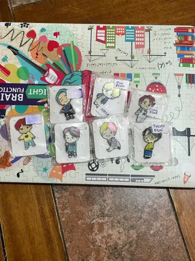Set de pines grupo KPop BTS - miniatura 1