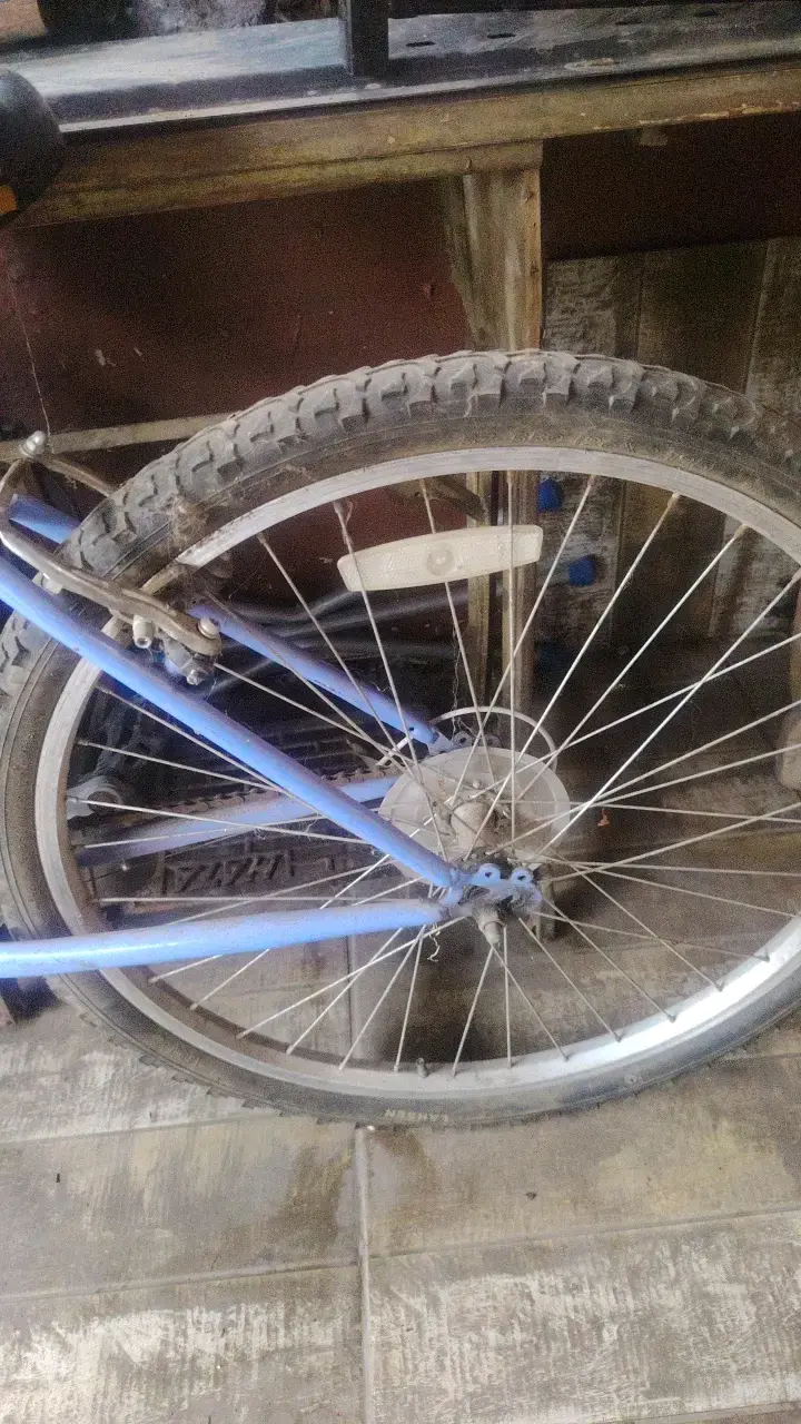 Bicicleta Lahsen azul para adulto en buen estado - 4