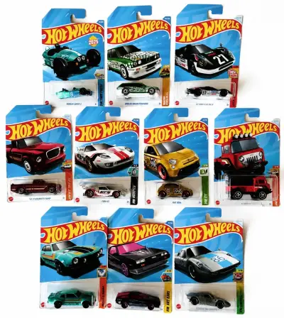 Set de 10 autos Hot Wheels edición especial - miniatura 1