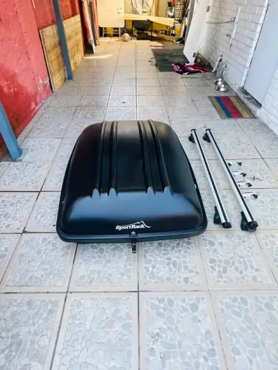 Baúl de Techo SportRack Negro con Barras - miniatura 1