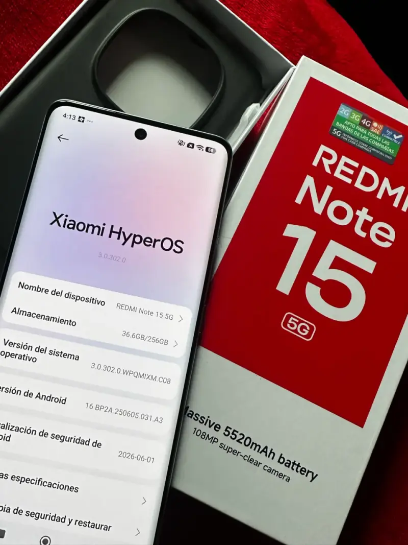 Xiaomi Redmi Note 15 5G con batería de 5520mAh - 2