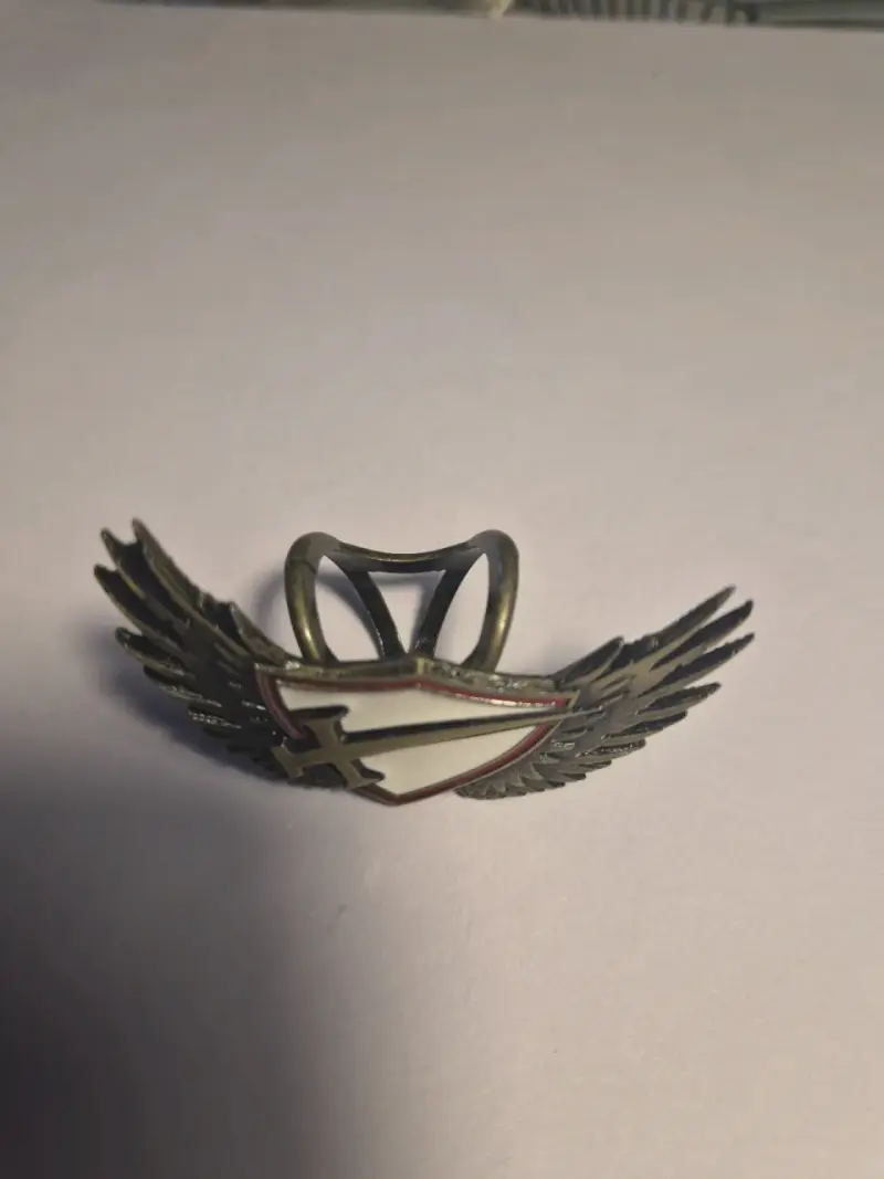 Anillo para pañolin con diseño de alas y escudo - 2