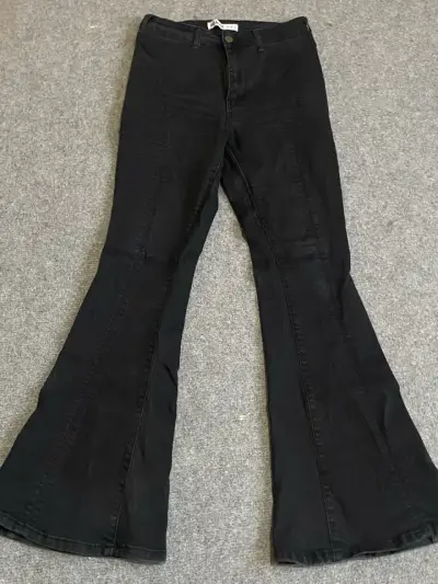 Pantalones acampanados negros Menina - miniatura 1