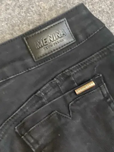 Pantalones acampanados negros Menina - miniatura 4
