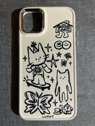 Funda para iPhone 11 Pro Max con diseño de gatos - miniatura 1