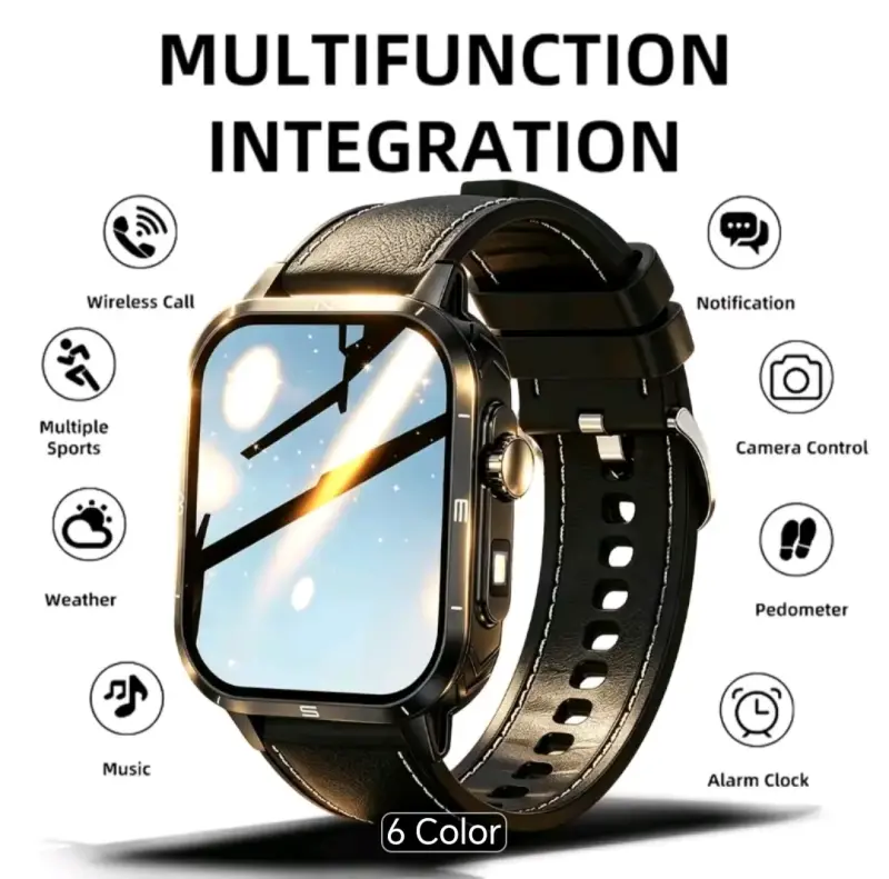 Smartwatch deportivo multifuncional negro - 2