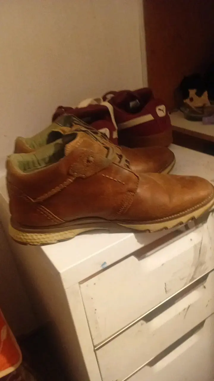 Botas de cuero marrón para hombre - 2