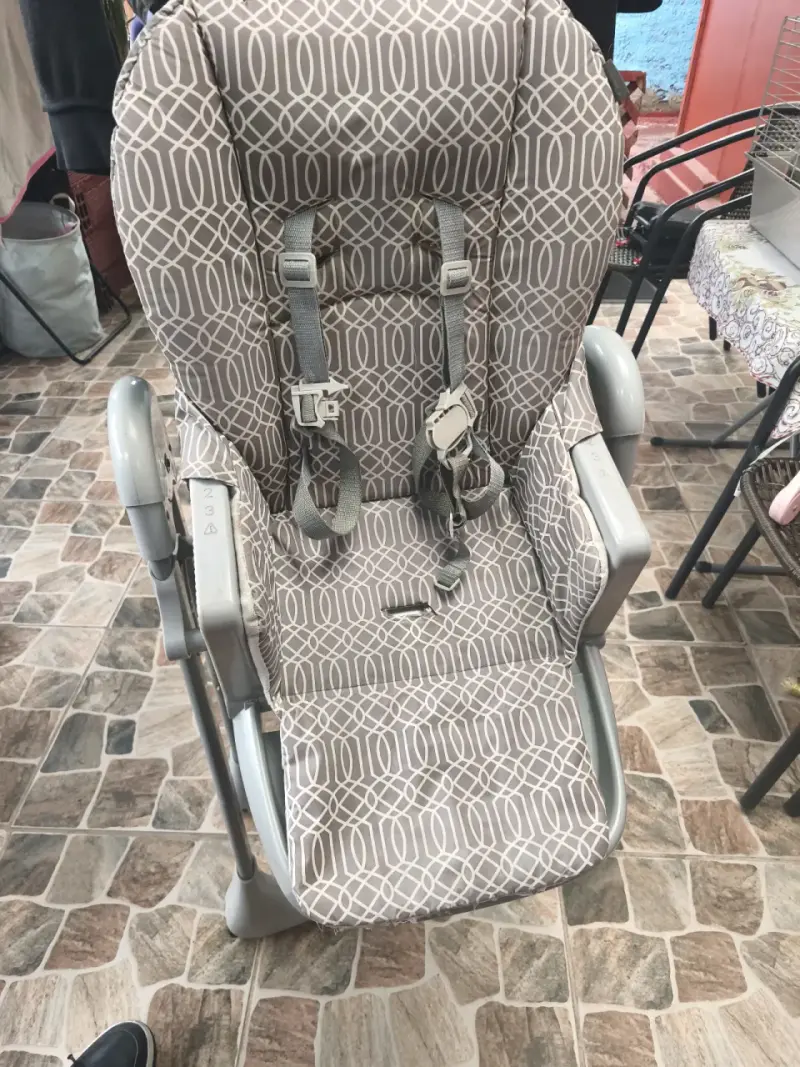 Silla de comer para bebé plegable con bandeja - 2