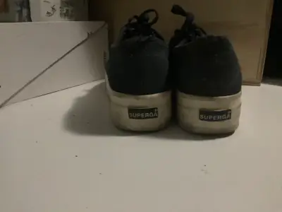 Zapatillas negras Superga de lona - miniatura 3